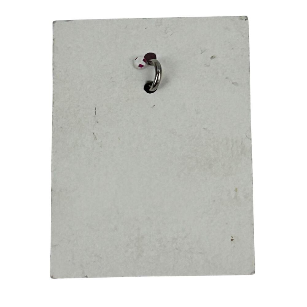 Vintage Sterling Silver INDIANAPOLIS 500 MOTOR SPEEDWAY Enamel Spinner Charm - Picture 3 of 3